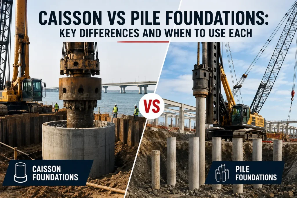 Caisson vs Pile Foundations